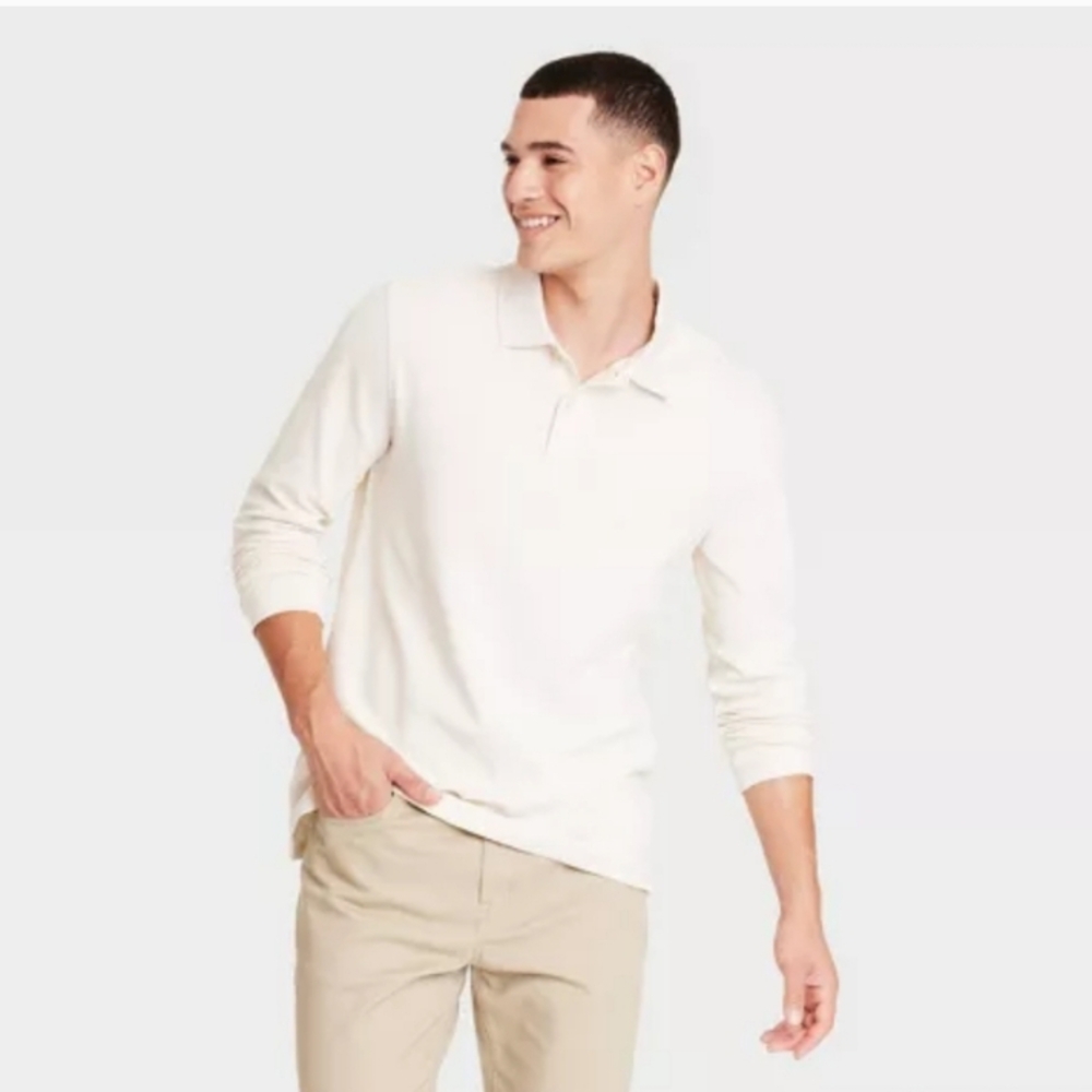 Unisex Cherokee White Polo Shirt Classic Style XXL, Collared Shirt